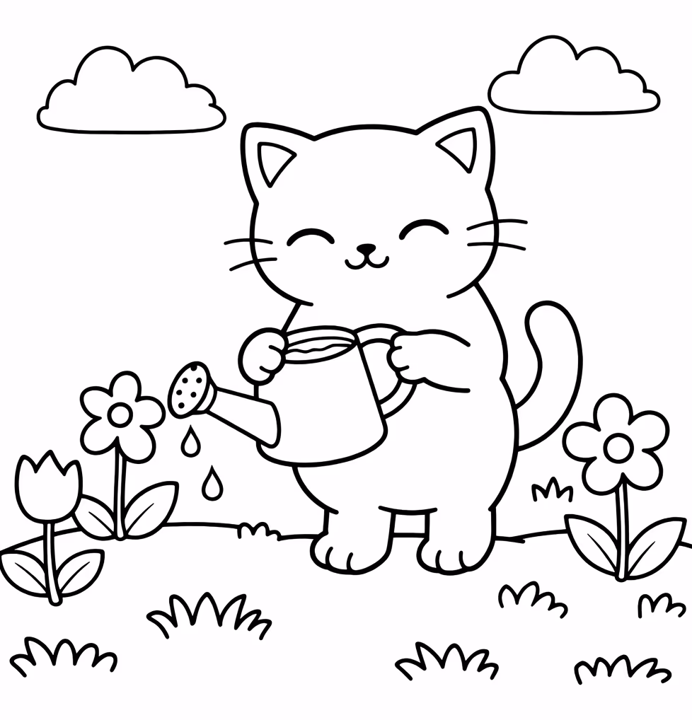 garden cat watering can