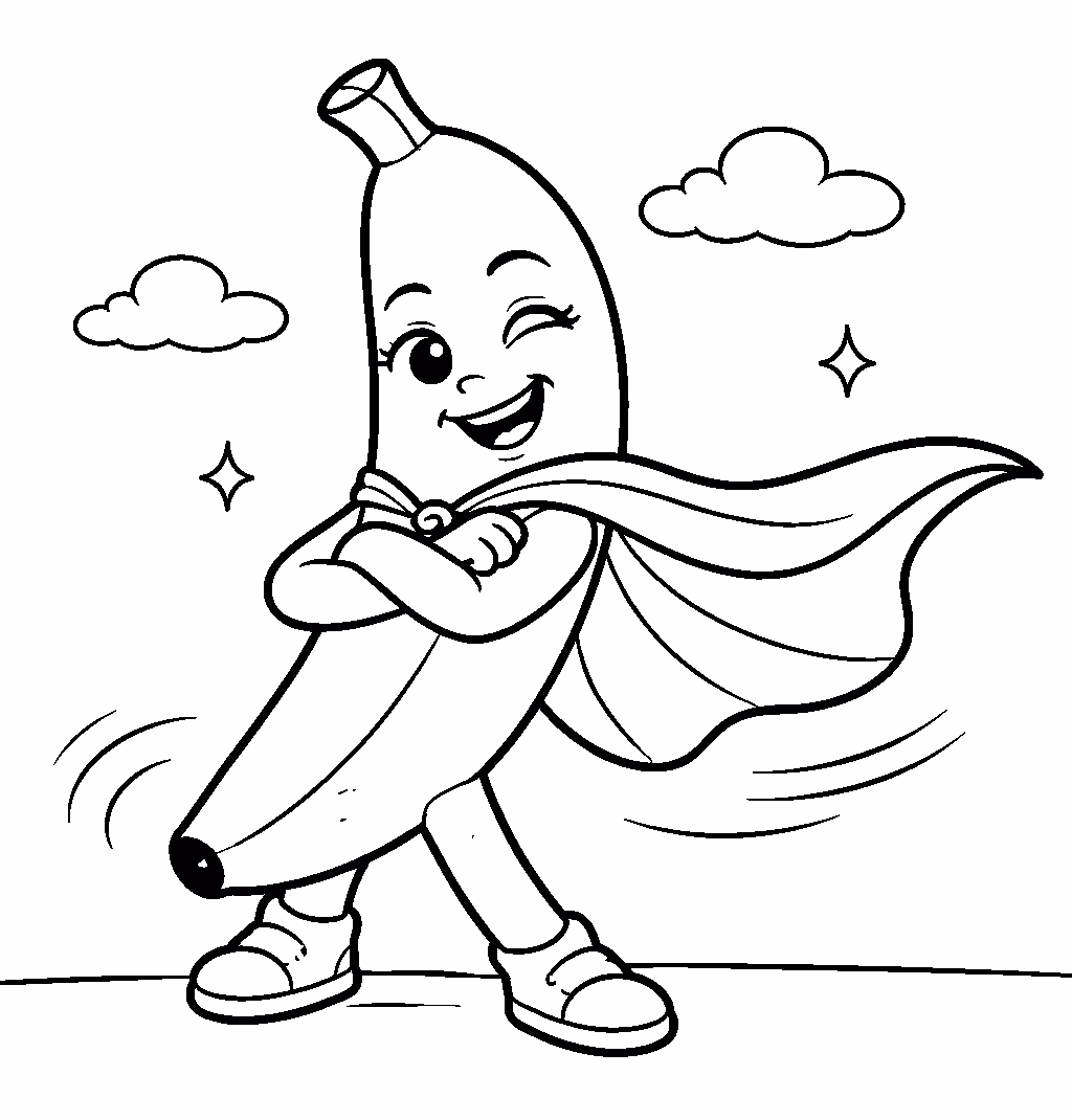 banana superhero cape