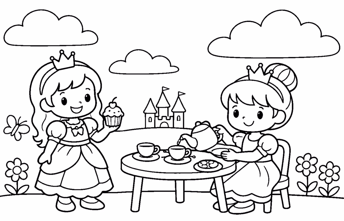 princess friends tea party