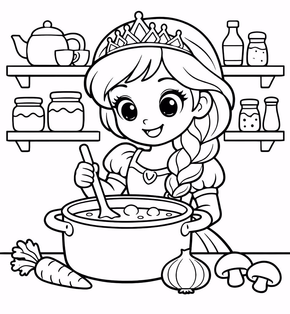 princess cooking soup kitchen