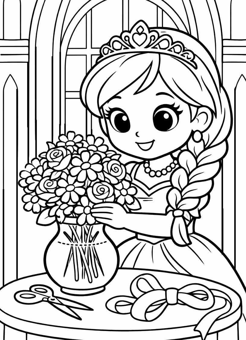 princess flower bouquet making